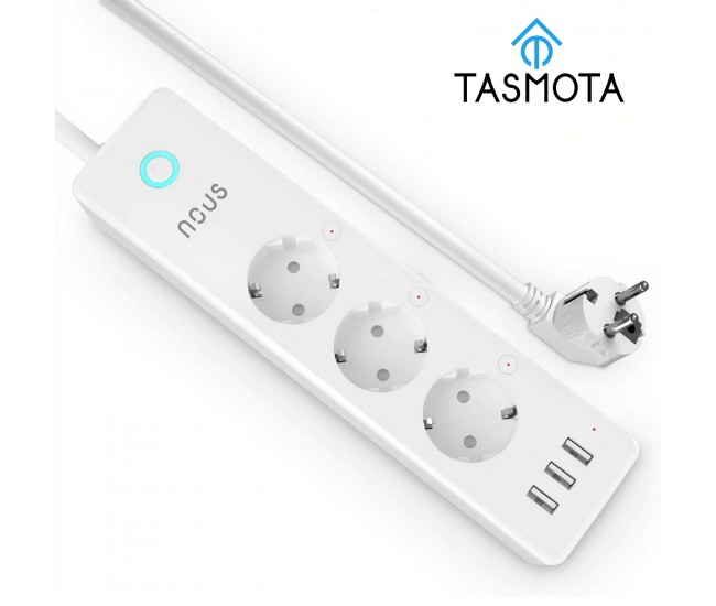 Prelungitor Smart Nous A5T, Wifi, 15A, Tasmota Prelungitor Smart Nous A5T, Wifi, 15A, Tasmota