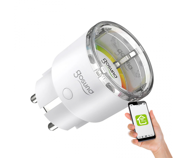 Priza Smart Gosund EP2, 10A, Monitorizare consum energie, Smart Life, Tuya Priza Smart Gosund EP2, 10A, Monitorizare consum energie, Smart Life, Tuya
