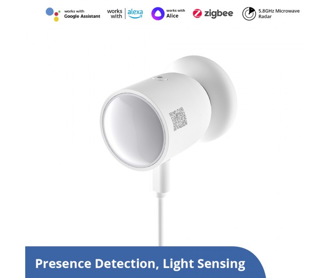 Senzor de prezenta umana Zigbee, Sonoff SNZB-06P, Zigbee 3.0 Senzor de prezenta umana Zigbee, Sonoff SNZB-06P, Zigbee 3.0