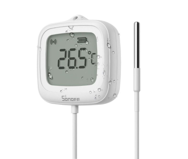 Senzor inteligent Sonoff SNZB-02LD, Zigbee 3.0 ,   Temperatura, umiditate si lumina
