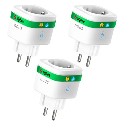 Set 3 prize inteligenta wifi Nous A7Z,16A - ZigBee 3.0, Monitorizare Consum, Compatibila Alexa Google