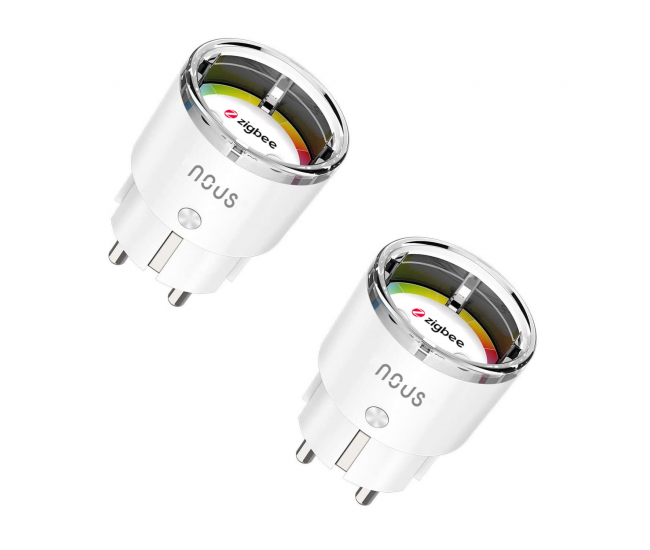 Set 2 prize inteligente WiFi NOUS A1Z, 16A - ZigBee 3.0, Monitorizare energie Set 2 prize inteligente WiFi NOUS A1Z, 16A - ZigBee 3.0, Monitorizare energie