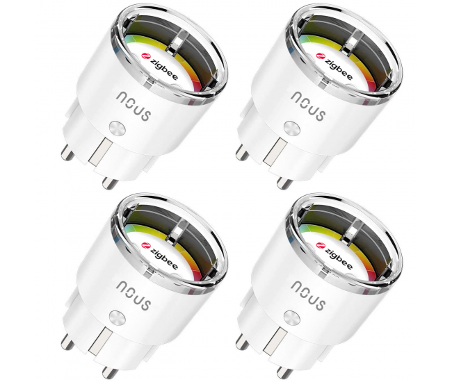 Set 4 prize inteligente WiFi NOUS A1Z, 16A - ZigBee 3.0, Monitorizare energie Set 4 prize inteligente WiFi NOUS A1Z, 16A - ZigBee 3.0, Monitorizare energie