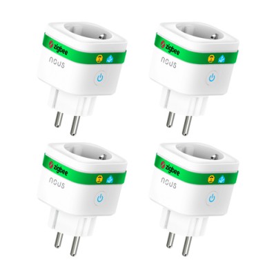 Set 4 prize inteligenta wifi Nous A7Z,16A - ZigBee 3.0, Monitorizare Consum, Compatibila Alexa Google
