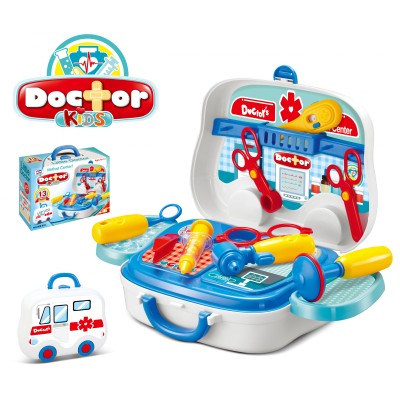 Set de joaca doctor Rovo 918, trusa de doctor, 13 piese