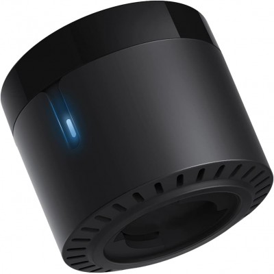 Telecomanda universala inteligenta BroadLink RM4 Mini, control IR, Wireless, 4G, compatibil Android iOS, Alexa Google Assistant, pentru aer conditionat, televizor, sistem audio - Resigilat