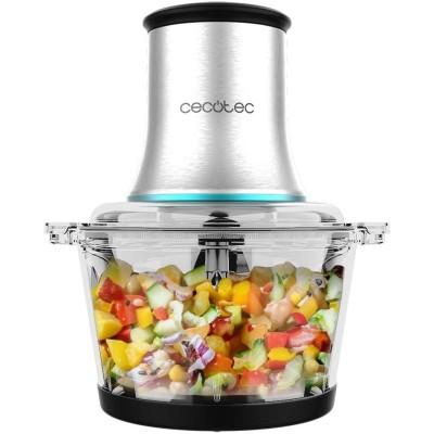 Tocator Cecotec ChopBeat 2000, 500W, 4 lame inox, Vas 500g, 2 viteze