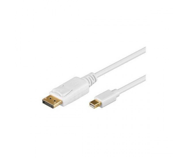 Cablu mini DisplayPort la DisplayPort v1.2 2m alb Goobay Cablu mini DisplayPort la DisplayPort v1.2 2m alb Goobay