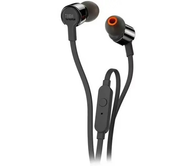 Casti In-Ear cu fir JBL Tune 210 cu microfon /Jack 3.5mm 1.2m negru EARPHONE-210BK-JBL