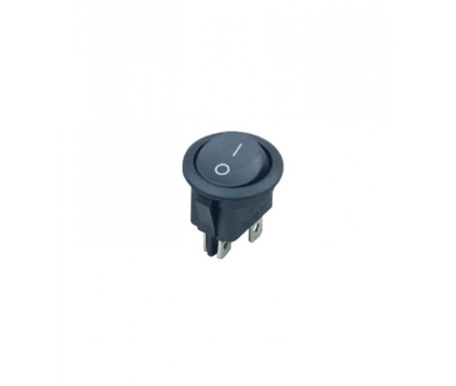 Intrerupator 6A-250V ON-OFF cu retinere 4PINI 20.5mm negru GBC 24.2340.70 Intrerupator 6A-250V ON-OFF cu retinere 4PINI 20.5mm negru GBC 24.2340.70