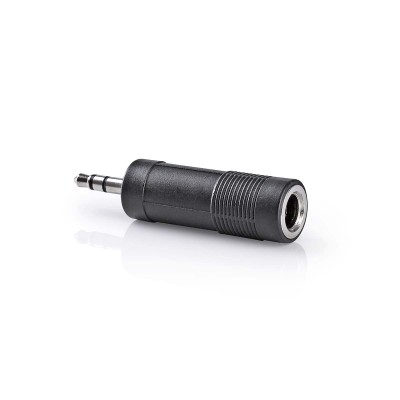 Adaptor audio stereo Nedis Jack 3.5 mm tata - Jack 6.35 mm mama negru 1buc CAGP22935BK Adaptor audio stereo Nedis Jack 3.5 mm tata - Jack 6.35 mm mama negru 1buc CAGP22935BK