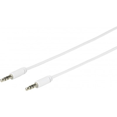 Cablu mini JACK 3.5 mm tata tata 2m alb eSTUFF