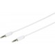 Cablu mini JACK 3.5 mm tata tata 2m alb eSTUFF Cablu mini JACK 3.5 mm tata tata 2m alb eSTUFF