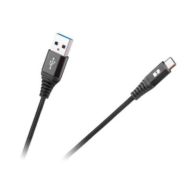 Cablu USB - USB Type C 2m negru REBEL