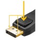 Cablu DisplayPort - DisplayPort V2.0 1m 8K/60Hz 4K/120Hz Full HD 1080p/240Hz negru Goobay 58532 Cablu DisplayPort - DisplayPort V2.0 1m 8K/60Hz 4K/120Hz Full HD 1080p/240Hz negru Goobay 58532