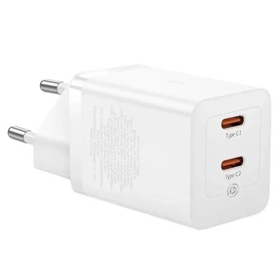 Incarcator retea 100-240V - 2x USB Type-C GAN5 QC 40W BASEUS P10110804217 Incarcator retea 100-240V - 2x USB Type-C GAN5 QC 40W BASEUS P10110804217