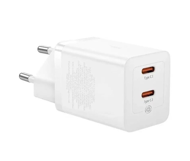 Incarcator retea 100-240V - 2x USB Type-C GAN5 QC 40W BASEUS P10110804217 Incarcator retea 100-240V - 2x USB Type-C GAN5 QC 40W BASEUS P10110804217