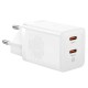 Incarcator retea 100-240V - 2x USB Type-C GAN5 QC 40W BASEUS P10110804217 Incarcator retea 100-240V - 2x USB Type-C GAN5 QC 40W BASEUS P10110804217