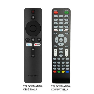 Telecomanda TV Kruger&Matz Smart TV Stick compatibila cu originalul (594)