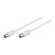 Cablu COAXIAL TV antena 1.5m tata-tata 75 ohm 70DB Dublu ecranat CCS alb 68145 Goobay Cablu COAXIAL TV antena 1.5m tata-tata 75 ohm 70DB Dublu ecranat CCS alb 68145 Goobay