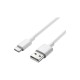 Cablu de incarcare si transfer date USB-A - USB-C 2m alb (517)