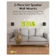 Set suport difuzor de perete Sonos One /Sonos One SL /Sonos Play:1 negru Goobay 70829 Set suport difuzor de perete Sonos One /Sonos One SL /Sonos Play:1 negru Goobay 70829