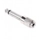 Adaptor Jack 6.3 mm mono la 3.5 mm mono metal Adaptor Jack 6.3 mm mono la 3.5 mm mono metal