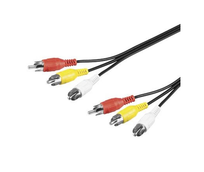 Cablu 3x RCA 3m Goobay Cablu 3x RCA 3m Goobay