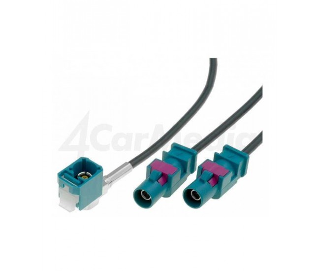 Cablu adaptor antena auto Fakra soclu mama - Fakra mufa tata x2 0.25m VWP 4CARMEDIA Cablu adaptor antena auto Fakra soclu mama - Fakra mufa tata x2 0.25m VWP 4CARMEDIA