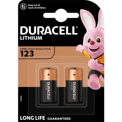 Set 2 baterii CR123 3V LITIU DURACELL 16.8x3.45mm Set 2 baterii CR123 3V LITIU DURACELL 16.8x3.45mm