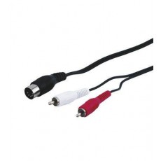 Cablu DIN 5 pini la 2x RCA 1.5m Goobay