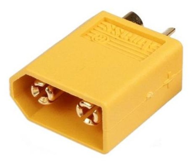 Mufa alimentare DC XT60 tata pin 2 pe cablu cu lipire 30A 500V AMASS XT60-M Mufa alimentare DC XT60 tata pin 2 pe cablu cu lipire 30A 500V AMASS XT60-M