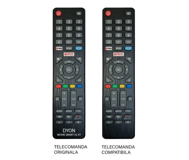 Telecomanda compatibila televizor DYON MOVIE SMART 32X (439-1)