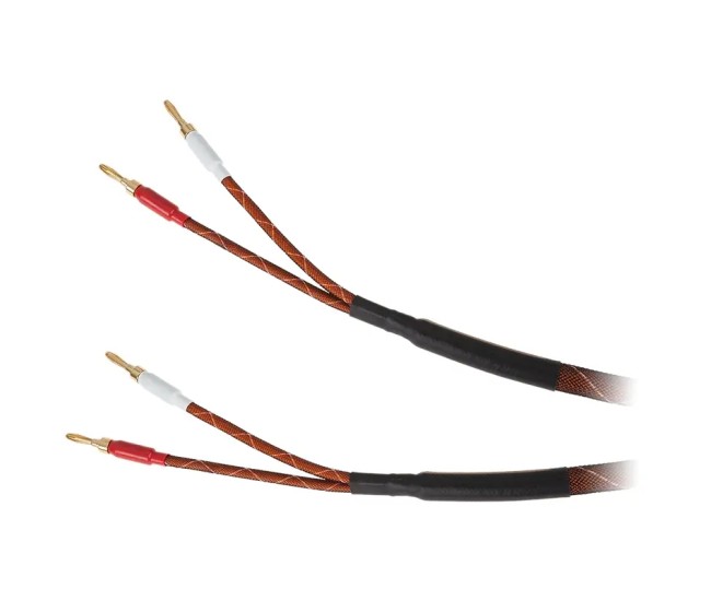 Set 2 cabluri difuzor 3m 15AWG 1.45mm2 cupru /nailon /cu mufa banana Kruger&Matz KM0335 Set 2 cabluri difuzor 3m 15AWG 1.45mm2 cupru /nailon /cu mufa banana Kruger&Matz KM0335