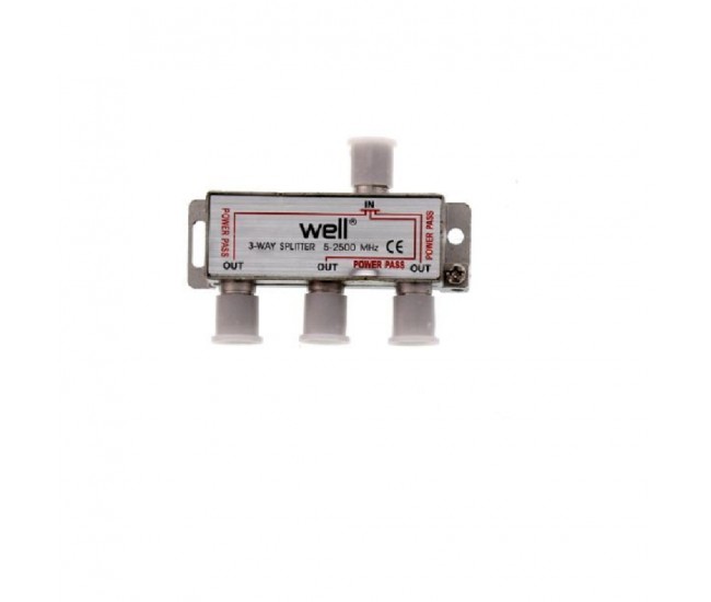 Splitter CATV 3 cai 2450Mhz Well Splitter CATV 3 cai 2450Mhz Well