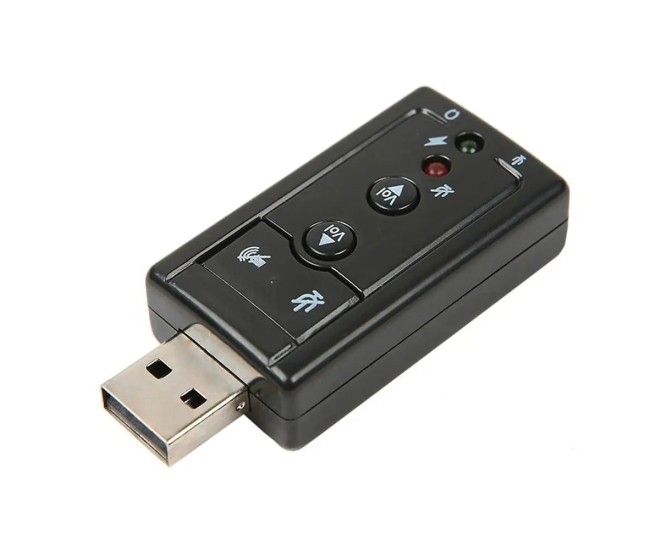 Placa de sunet USB 2.0 A la 2x 3.5 mm stereo Jack casti + microfon plug&play Sistem 7.1 virtual volume control + mute