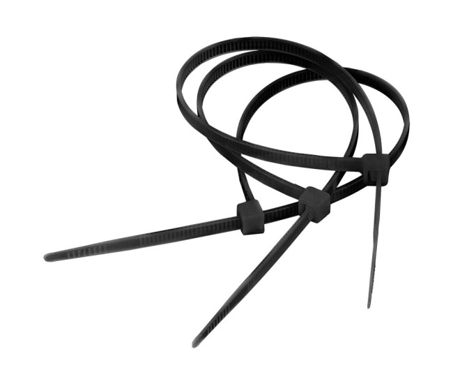 Coliere plastic 2.5 mmx10 cm negru 100buc