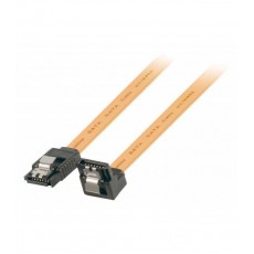 Cablu SATA 6Gb/s SATA 7pin mama cu blocare - SATA 7-pin mama 90grade cu blocare 1m galben VALUELINE