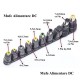 Mufa adaptoare alimentare DC 2.1x5.5 mm mama la 4.8x1.7 mm tata Mufa adaptoare alimentare DC 2.1x5.5 mm mama la 4.8x1.7 mm tata
