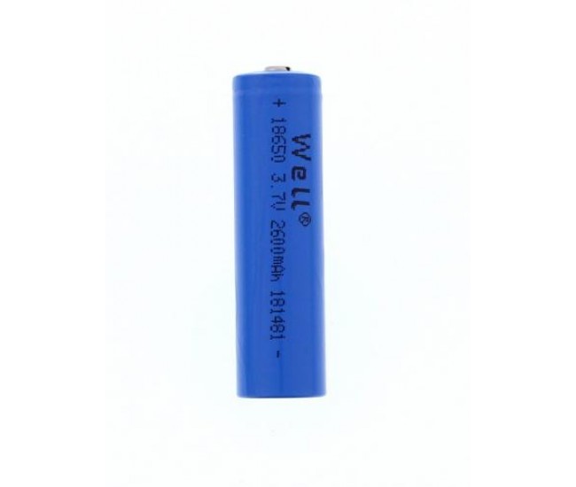 Acumulator industrial Li-ion terminal cu varf 18650 3.7V 2600mAh Well Acumulator industrial Li-ion terminal cu varf 18650 3.7V 2600mAh Well
