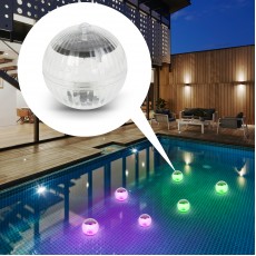 Dispozitiv iluminare solara pentru piscina LED RGB 10cm cu acumulator Phenom