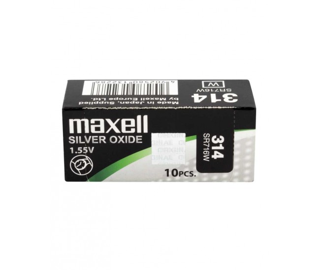 Baterie ceas Maxell SR716W V314 1.55V oxid de argint 1buc Baterie ceas Maxell SR716W V314 1.55V oxid de argint 1buc