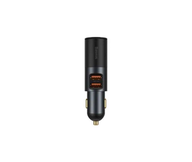 Incarcator bricheta auto Baseus CCBT-D0G Share Together 2x USB Output 5V /3A 1x bricheta auto total output 120W gri Incarcator bricheta auto Baseus CCBT-D0G Share Together 2x USB Output 5V /3A 1x bricheta auto total output 120W gri