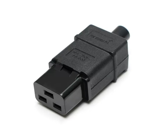 Mufa alimentare AC 16A IEC C19 tata 3 poli GBC 22.0301.10 Mufa alimentare AC 16A IEC C19 tata 3 poli GBC 22.0301.10