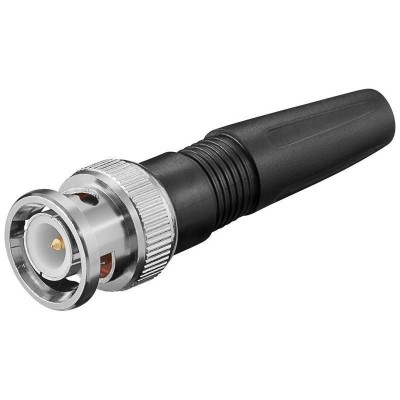 Mufa BNC tata cu pin aurit si protector cablu Goobay Mufa BNC tata cu pin aurit si protector cablu Goobay