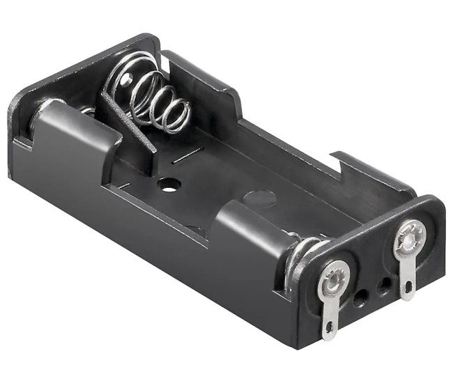 Suport baterii 2x AAA R3 cu Capete de lipire Goobay 11988 Suport baterii 2x AAA R3 cu Capete de lipire Goobay 11988