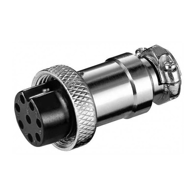 Mufa XLR 8 pini mama pentru microfon cu surub Goobay Mufa XLR 8 pini mama pentru microfon cu surub Goobay