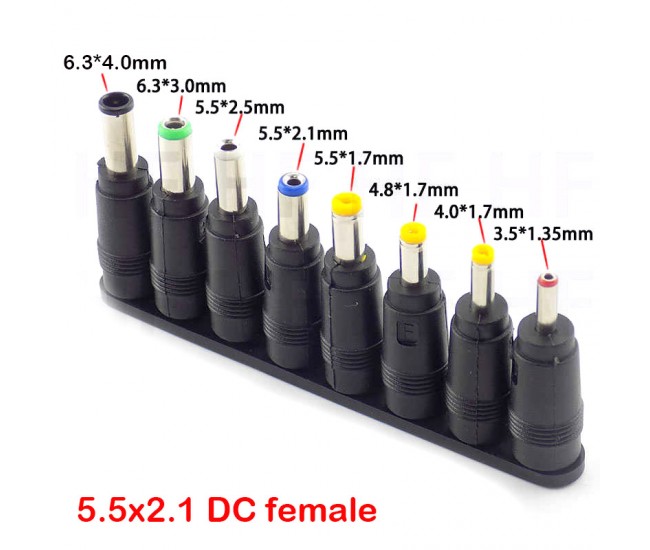 Mufa adaptoare alimentare DC 2.1x5.5 mm mama la 5.5x2.1 mm tata Mufa adaptoare alimentare DC 2.1x5.5 mm mama la 5.5x2.1 mm tata
