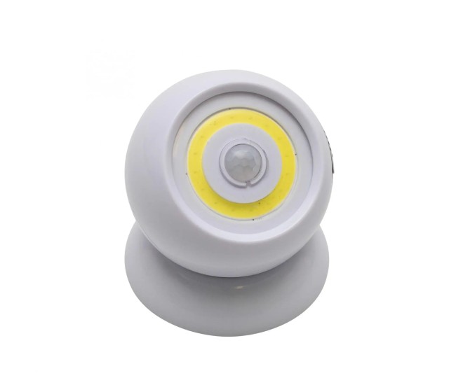 Lampa cu senzor de miscare PIR COB LED 2W 3xAAA Home PNL 5