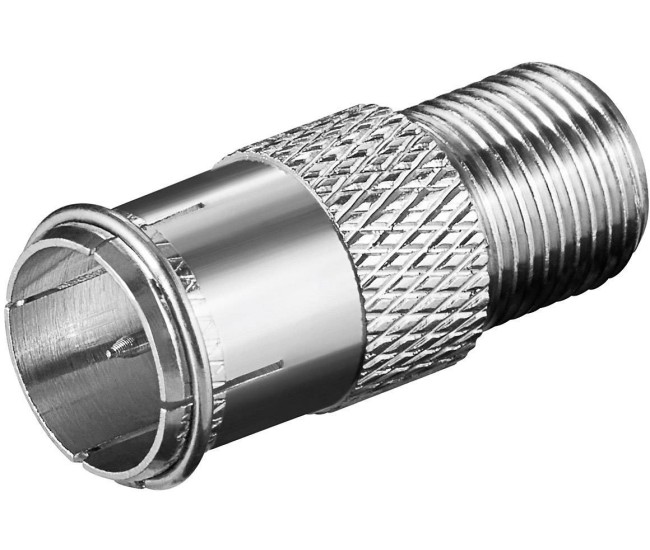 Adaptor F tata-F mama material din cupru Goobay